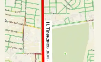 Временное закрытие участка проспекта Н. Тлендиева: планирование маршрутов для минимизации неудобств водителей