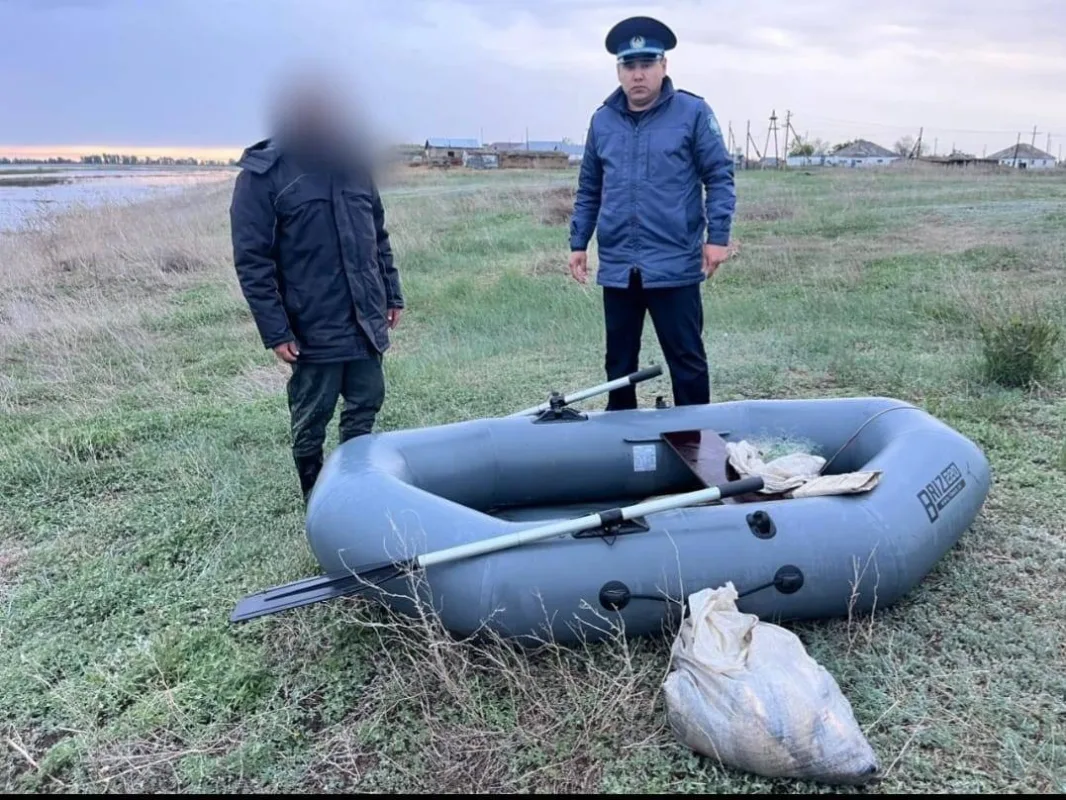 В Павлодарской области Казахстана задержан рыбак за незаконную ловлю во время нереста Павлодаре