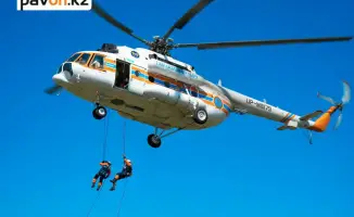 Вертолет Ми-8 совершил жесткую посадку в Павлодарской области