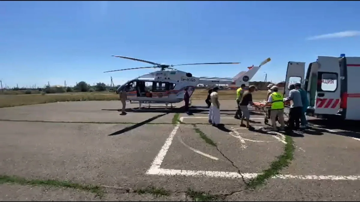 Подросток после ДТП с травмами доставлен вертолетом в Павлодар из Экибастуза