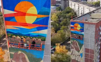 Тысячелетняя история Прииртышья: мурал, который расскажет всё
